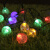 贝工 LED太阳能气泡球灯串 直径1.7cm 彩色 8档闪烁 户外满天星装饰氛围彩灯串 7米50灯