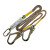 定制适用电工安全带锦纶二保绳爬杆保险绳电力国标高空作业耐磨防滑安全绳 2.5米