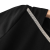 La Chapelle Sport高端职业长袖连衣裙2024春夏新款一字领收腰显瘦小黑裙 黑色(七分袖) S