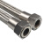 304不锈钢波纹管1.2寸DN32蒸汽软管高温高压工业管钢丝编织金属 1.2寸 300mm 304