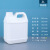 亚岳塑料桶加厚扁桶包装化工桶方桶 消毒剂桶 乳白色2L