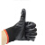 曼睩 黑色浸胶手套12双装 劳保手套黑色透气浸胶手套棉线加厚耐磨工地干活车间工作手套005