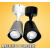 极光星际LED吸顶射灯COB明装商用可调式18W28W全套 黑色28W 3000K暖黄光