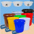 干湿过滤分离带滤网垃圾桶大号厨房厨余茶水茶叶沥水水桶篮桶 咖啡色100K型+沥水篮