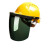 迈恻亦定制电焊面罩配安全帽式焊工防护面具防烤脸护脸全脸焊头戴式焊帽 (灰色)面罩+三筋透气(黄色)安全