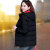麦娅洛中年女短装羽绒服女冬季年中年妈韩版加绒加厚短款外套 黑色 2XL