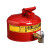 杰斯瑞特（JUSTRITE）7225150Z 9.5升红色安全分装罐，配有龙头08902