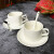 百春宝意欧式陶瓷咖啡杯套装白简约奶茶杯碟酒店咖啡厅可定制LOGO 金线小号咖啡杯碟