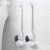 中环力安 卫生间马桶刷厕所刷洁厕刷洗厕所无死角刷子壁挂神器挂墙式  浅灰+灰蓝（镂空）