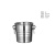 庄太太 不锈钢虎头水桶商用清洗桶清洁水桶【小号冰桶3L+冰夹】ZTT0866
