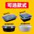 美式圆形900ml一次性餐盒打包盒700长方形黑色塑料快餐盒 圆形Y700ML黑色150套