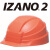 京仕蓝DIC IZANO安全帽施工地便携伸缩可折叠出差头盔 2代橙色 新国标认证
