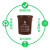 上海垃圾分类垃圾桶大号干垃圾湿垃圾户外圆形咖啡色棕色厨房物业Z 蓝色50升有盖可回收