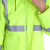 稳斯坦 WF072 雨衣雨裤套装 值勤雨衣交通骑行环卫反光衣劳保防汛分体 150D荧光绿XL