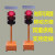 福建红绿灯交通信号灯太阳能信号灯可升降移动式学校道路口警示灯 300-12可升降箭头灯90瓦