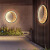 登格士户外防水壁灯现代简约外墙灯别墅花园创意庭院灯室外过道走廊灯 直径30cm 接电款
