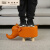 妙普乐【高品质】科技布儿童大象椅子卡通凳子节日礼品板凳家用换鞋凳 橙色小象尺寸45*20*20