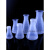 塑料三角烧瓶PP锥形瓶广口塑料摇瓶50 100 250ml带盖实验室瓶子工业品 广口无盖1000ml