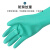 耐酸碱手套化学防腐蚀化工加厚加长耐油防酸碱丁腈工业手套 1双绿色 45CM M