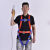 高空国标五点式腰带定制户外作业安全绳套装电工保险适用安全带工 国标单大钩2米