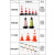 奈运 橡胶路锥反光锥 高50cm 1.8斤雪糕筒道路施工交通安全设施路障锥警示柱圆锥筒