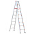 橙央定制适用3米4米5米6米加厚工程梯铝合金装修梯子便携梯人字梯阁楼 升级加固3.5m