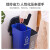 京顿 塑料垃圾桶脚踏分类双桶垃圾桶大号干湿分离带盖垃圾桶 40L绿灰