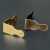 以琛定制中式铜木箱柜子护角金属包角包边角花90度直角L角码包条装饰 古铜色0.8mm厚(平角直条)