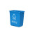 劳保佳 垃圾分类塑料桶 北京分类垃圾桶 户外无盖四色商用环卫学校幼儿园垃圾箱 国标版 绿色无盖 10L
