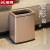 帝梵轻奢无盖不锈钢垃圾桶长方形客厅大厨房卫生间窄商用 M-8L