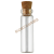 50只胶塞透明玻璃小瓶许愿实验用容器取样瓶卡口西林瓶分装瓶 2.2*6CM玻璃瓶(胶塞)14ML 50只装