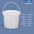 奶茶水果捞月饼打包桶糖水桶塑料桶透明小桶有盖密封桶冰粉打包盒 2L-密封易开款-白色*2个