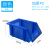 零件盒组合式物料盒货架斜口分类收纳箱螺丝盒元件盒工具盒塑料盒ONEVAN 加厚F0蓝色#155*107*74