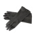 威碟安健加厚工业耐酸碱乳胶手套防防化黑白胶皮手套 威碟45CM黑加厚