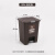 垃圾分类垃圾桶脚踏带盖干湿分离厨余回收有害环保筒 20L湿垃圾