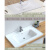 枫茗挂墙式浴室柜组合40cm宽小户型洗漱台侧边收纳超窄陶瓷一体洗手盆