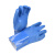 钢米 PVC防化手套 耐磨防水耐酸碱防油工作劳保防护手套 10副/包 1包 25cm蓝色 