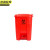 京洲实邦 红色50L 医疗废物黄色加厚脚踏式垃圾桶JZSB-1103