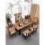 欧洲品质办公室家用组合老船木喝办公客厅办公椅办公室组合室功夫 2.8米桌+6靠背椅+船舵主椅 电 整装