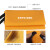 橙色硅胶灭火毯消防认证玻璃纤维国标防火毯布厨房消防器材 橙色硅胶1.5米(三人型)欧盟CE认证