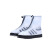 鞋套多彩色加厚防滑防水雨鞋套pvc户外雨天防雨鞋套厂家批发定制七天内发货 粉白L码(39-40,28.5CM)