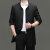 袋鼠（DaiShu）2024男士风衣中长款外套中年翻领商务休闲舒适透气春秋季新款上衣 黑色 170