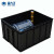 箱大王 Xdc-01  防静电周转箱 黑色塑料收纳箱零件盒  特大箱710*550*380无盖