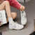 EBRUK MARE森马同品网面透气平底运动休闲鞋女2024年夏新款防滑跑步鞋 米白色【升级版】 35