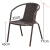 塑料椅子靠背简约餐椅家用休闲藤椅单人户外阳台小桌椅会议办公椅 45CM加高围椅(2把起拍)