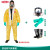 杜邦Dupont C级分体防化服耐酸碱防护服上衣下裤化学品化工实验 全面罩套装（无机） M