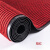 大工象 双条纹PVC复合防滑地垫 吸水走廊通道条绒地毯垫 暗红色-宽0.9米 1米价
