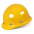 国标O型加厚钢透气电工地施工印字头盔 O透气玻璃钢型黄色