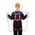国标安全带高空作业五点式安全绳套装保险全身式户外空调安装电工 升级国标单绳绑腿标准钩-5米