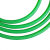 DYQT圆皮带圆条聚氨酯工业传动带圆形带o型带T棒橡胶条牛筋实心绳 绿色粗面15mm1米